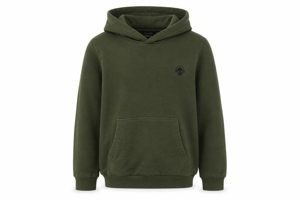 NEXT Boys Green Cotton Henley Hoodie Size 9 Years