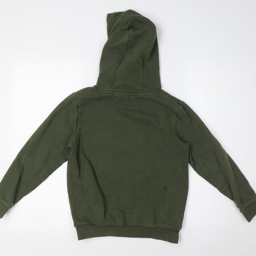 NEXT Boys Green Cotton Henley Hoodie Size 9 Years