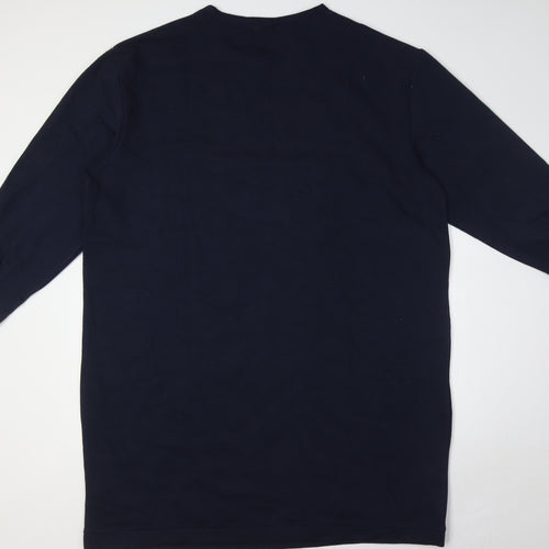 Damart Womens Blue Cotton A-Line Size 22 Crew Neck