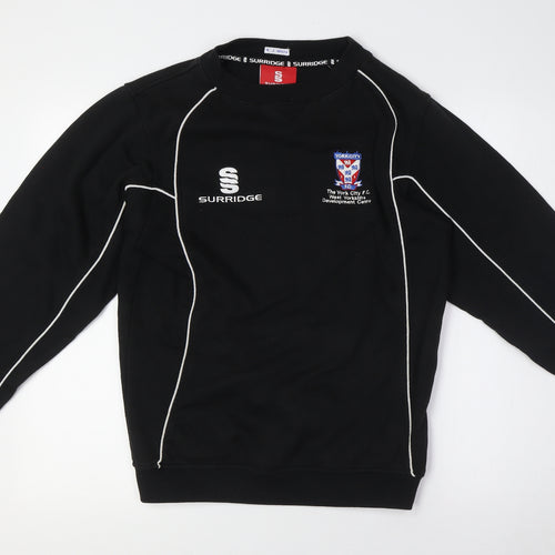 Surridge Mens Black Cotton Pullover Sweatshirt Size S - York City FC
