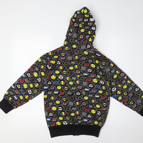 Bubble Boys Multicoloured Cotton Full Zip Hoodie Size 8 Years Zip - Emojis