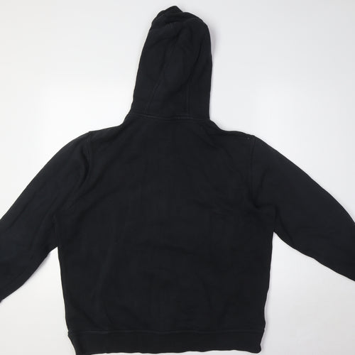 Nike Mens Black Cotton Full Zip Hoodie Size L