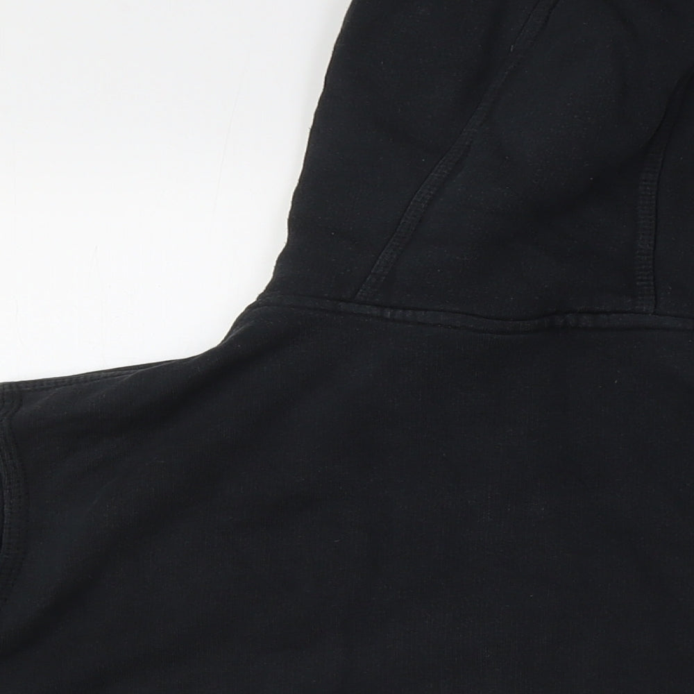 Nike Mens Black Cotton Full Zip Hoodie Size L