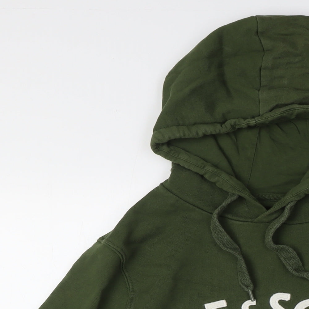 Lyle & Scott Mens Green Cotton Pullover Hoodie Size XS