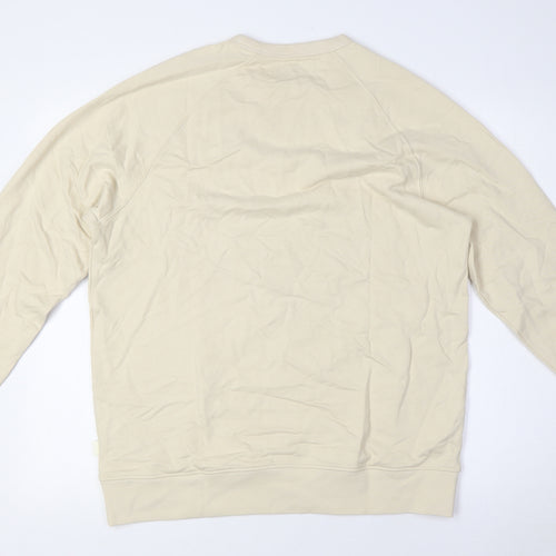 Marks and Spencer Mens Beige Cotton Pullover Sweatshirt Size M