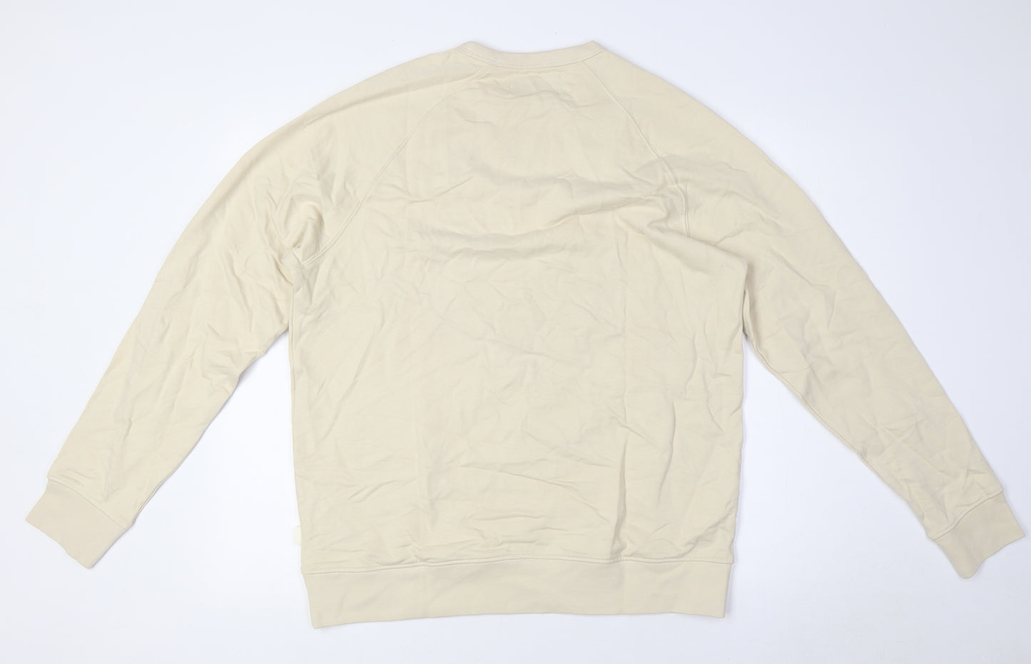 Marks and Spencer Mens Beige Cotton Pullover Sweatshirt Size M