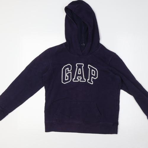 Gap Womens Blue Cotton Pullover Hoodie Size XS