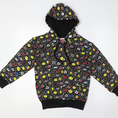 Bubble Boys Multicoloured Cotton Full Zip Hoodie Size 8 Years Zip - Emojis