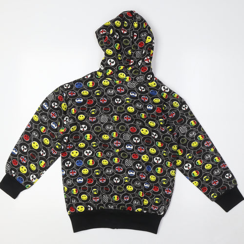 Bubble Boys Multicoloured Cotton Full Zip Hoodie Size 8 Years Zip - Emojis