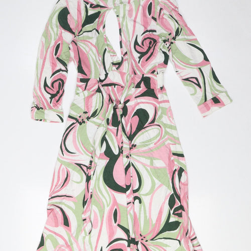 Arch Angel Womens Multicoloured Viscose A-Line Size 8 V-Neck - Key Hole Back