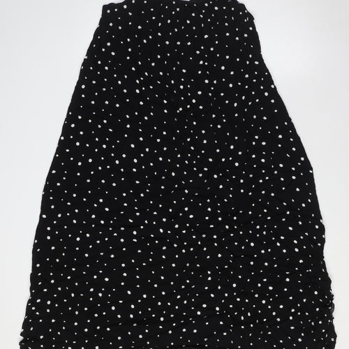 Marks and Spencer Womens Black Polka Dot Viscose Cami Dress Size 10