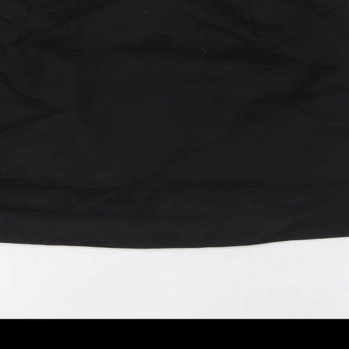 Divided by H&M Womens Black Polyester A-Line Skirt Size S Zip