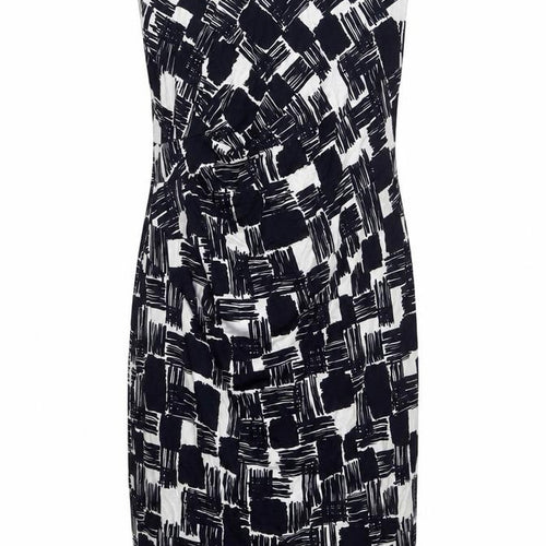 Phase Eight Womens Blue Viscose Pencil Dress Size 18 Boat Neck