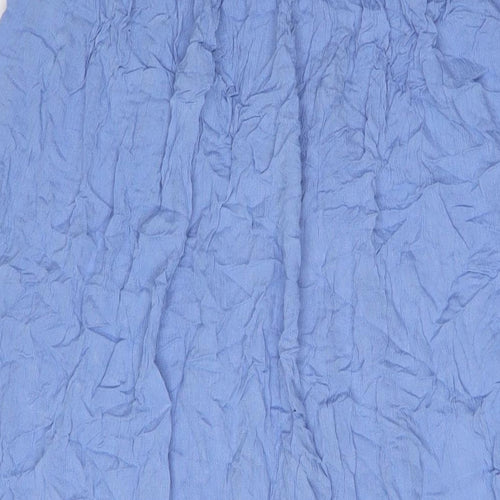 ASOS Womens Blue Viscose A-Line Skirt Size 16 Tie - Beach Wear