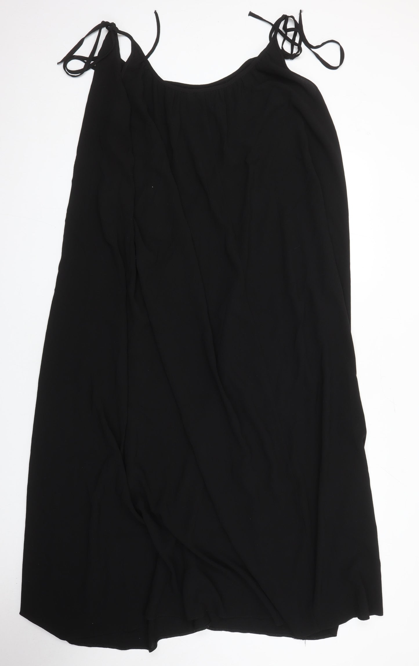 ASOS Womens Black Houndstooth Polyester Maxi Size 12 Boat Neck