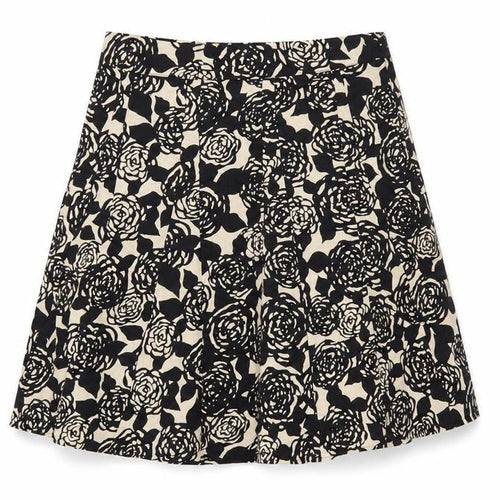 BM Womens Multicoloured Floral Cotton A-Line Skirt Size 16