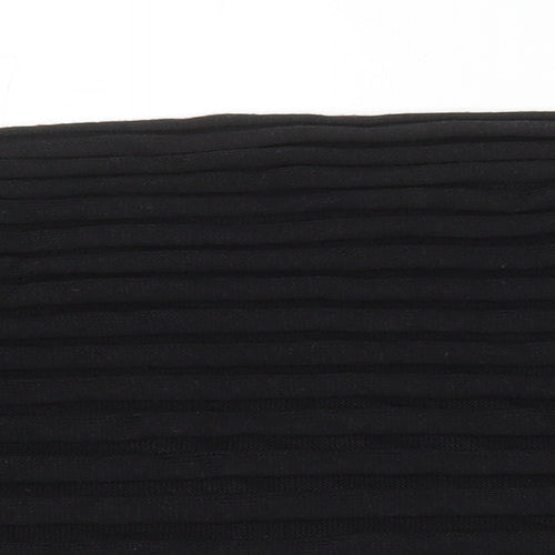 M&S Womens Black Polyester Maxi Size 22 Sweetheart