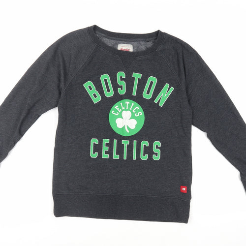Sportique Womens Grey Cotton Pullover Sweatshirt Size S Pullover - Boston