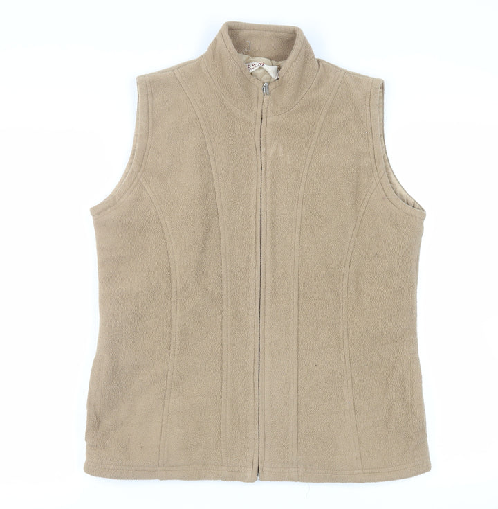 EWM Womens Beige Gilet Jacket Size 14 Zip