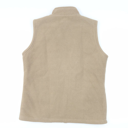 EWM Womens Beige Gilet Jacket Size 14 Zip