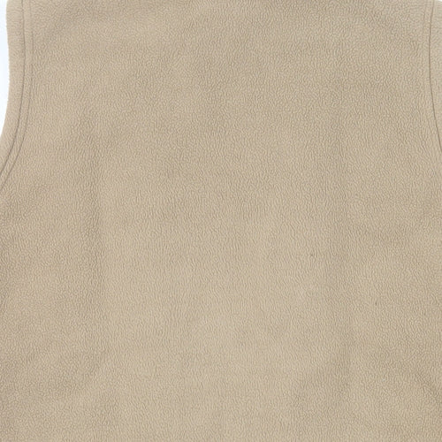 EWM Womens Beige Gilet Jacket Size 14 Zip