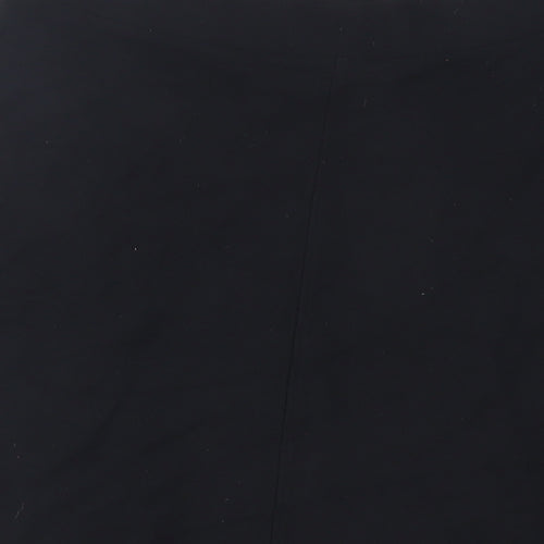 NEXT Womens Black Viscose Flare Skirt Size 10 - Elasticated Waist