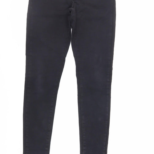 Denim & Co. Womens Black Cotton Skinny Jeans Size 12 L32 in Regular Zip