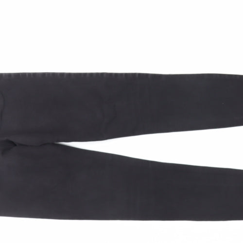Denim & Co. Womens Black Cotton Skinny Jeans Size 12 L29 in Regular Zip