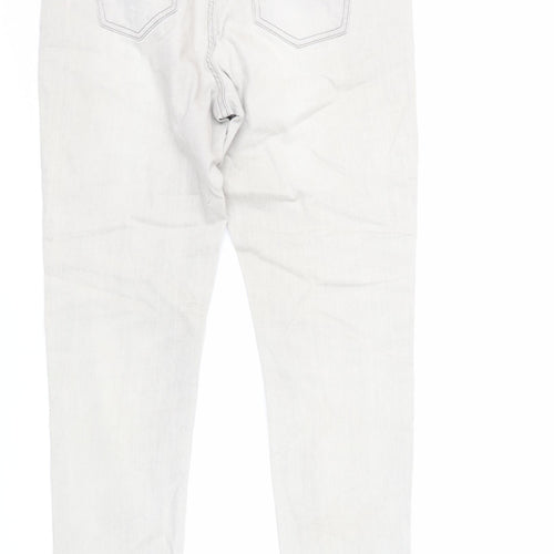 ESMARA Womens Green Cotton Tapered Jeans Size 16 L28 in Regular Zip