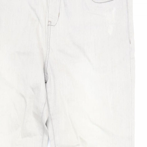ESMARA Womens Green Cotton Tapered Jeans Size 16 L28 in Regular Zip