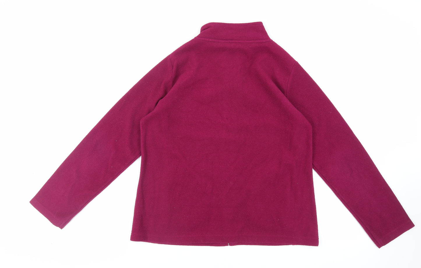 EWM Womens Purple Jacket Size M Zip - Zipped Pockets