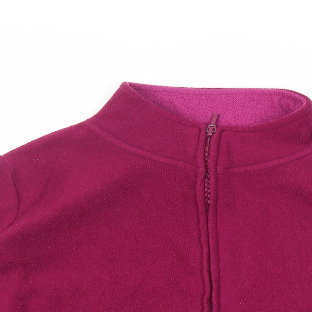 EWM Womens Purple Jacket Size M Zip - Zipped Pockets