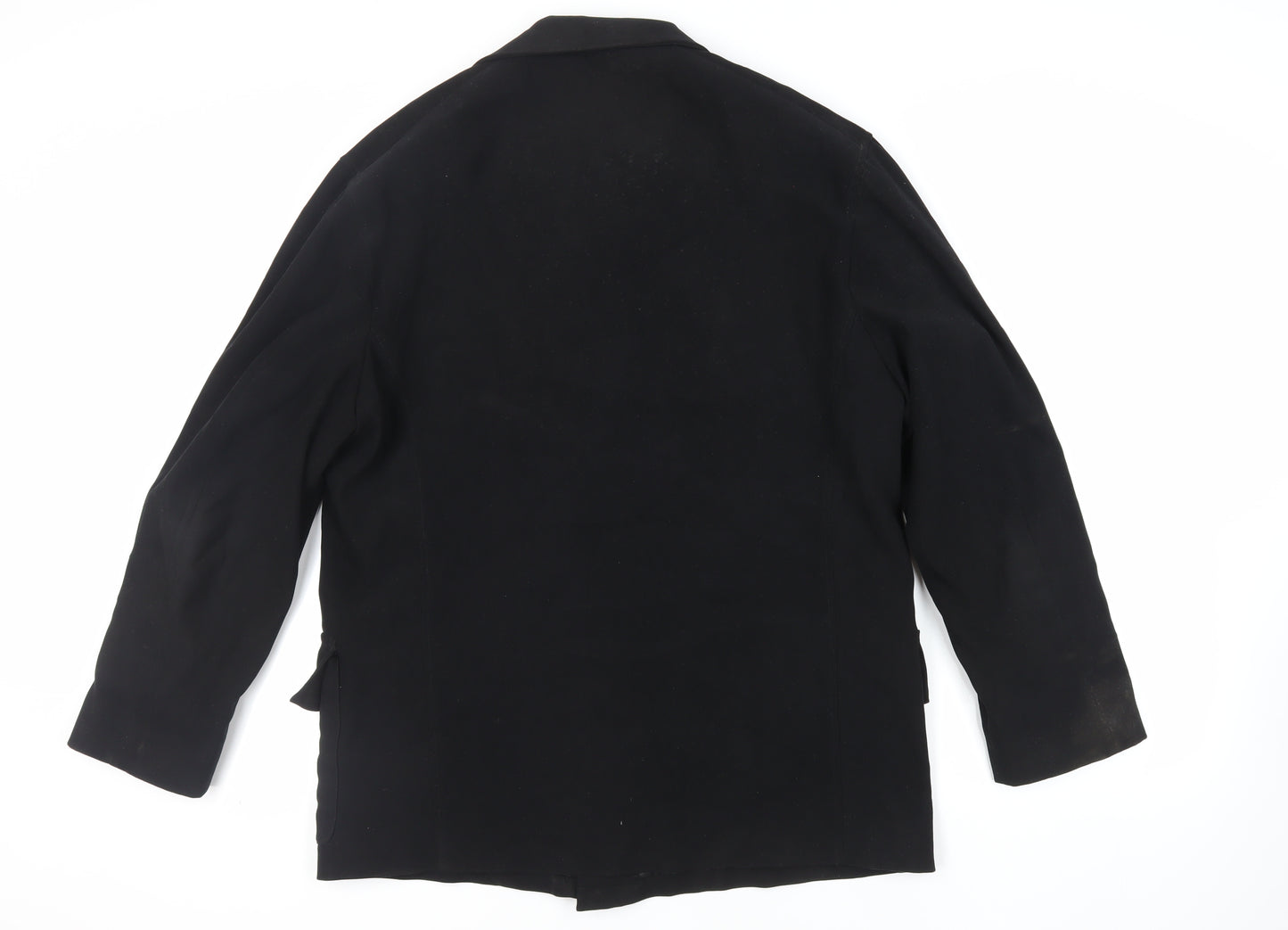 Identikit Mens Black Jacket Size XL Button