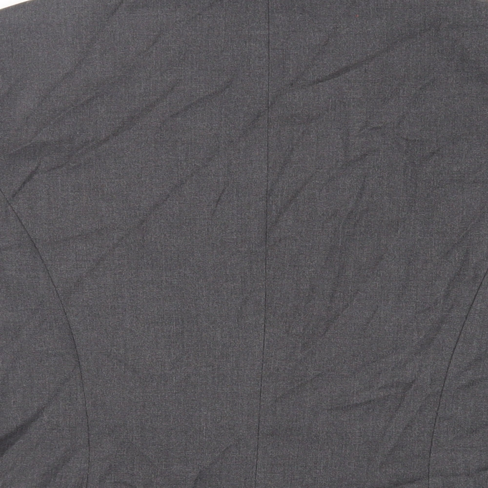 Marks and Spencer Womens Grey Jacket Blazer Size 14 Button