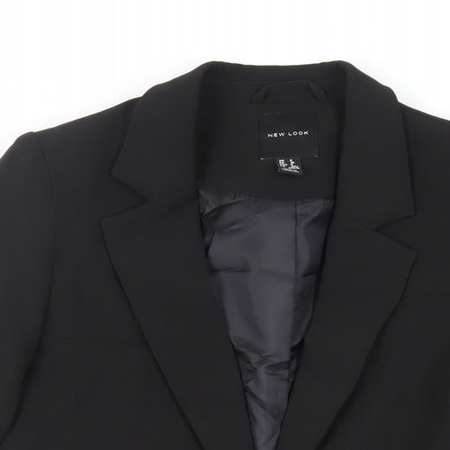 New Look Womens Black Jacket Blazer Size 8 - Open