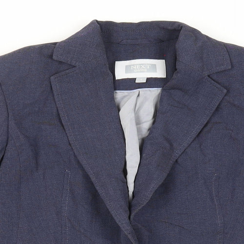 NEXT Womens Blue Jacket Blazer Size 6 Button