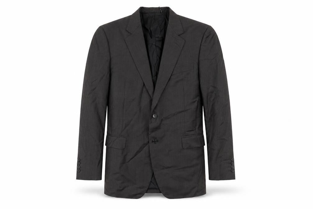 Front view of Canali men’s brown viscose jacket suit jacket, size 42, regular