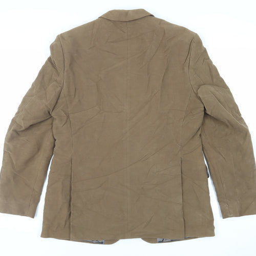 NEXT Mens Brown Jacket Blazer Size 40 Button - Suede Effect