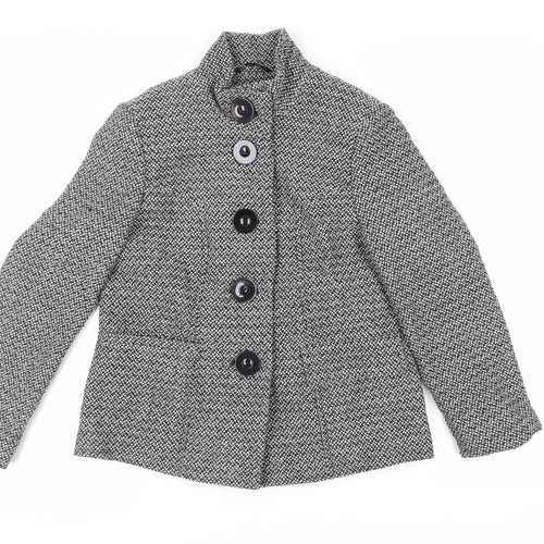 Debenhams Womens Grey Jacket Blazer Size 14 Button