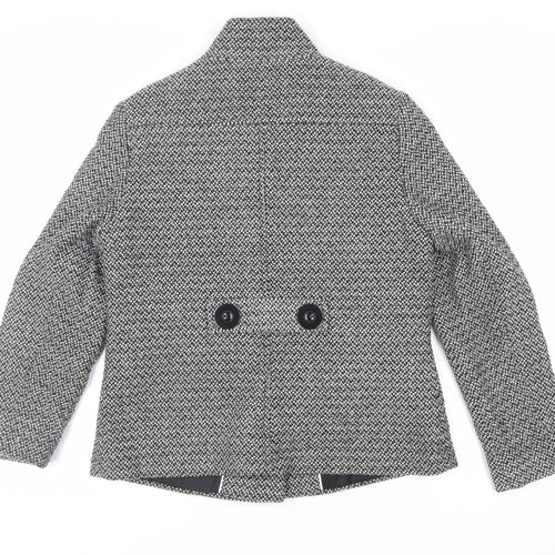 Debenhams Womens Grey Jacket Blazer Size 14 Button