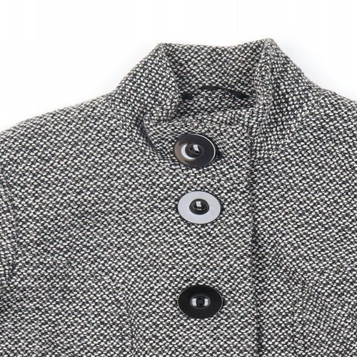 Debenhams Womens Grey Jacket Blazer Size 14 Button