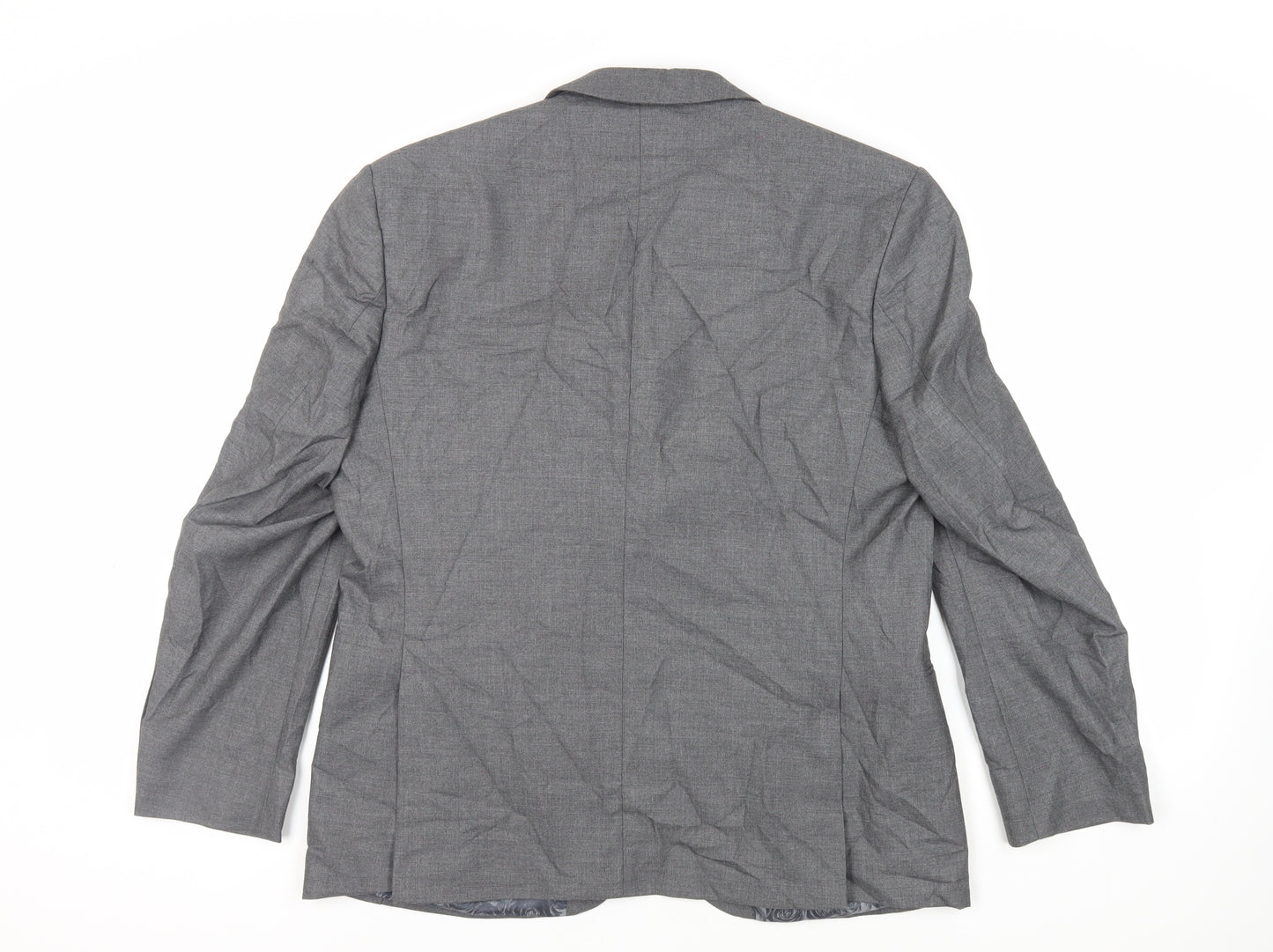 Scott & Taylor Mens Grey Polyester Jacket Suit Jacket Size 44 Regular