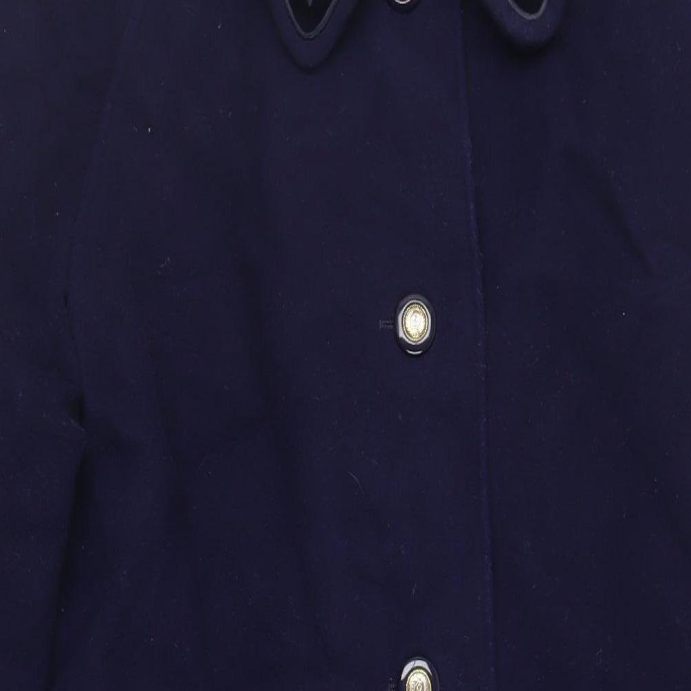 Eastex Womens Blue Overcoat Coat Size 16 Button - Vintage