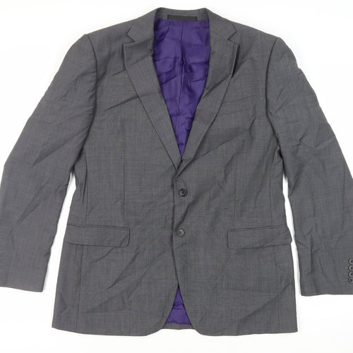 Marks and Spencer Mens Grey Polyester Jacket Suit Jacket Size 44 Regular
