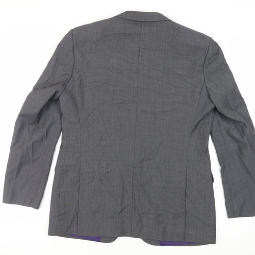 Marks and Spencer Mens Grey Polyester Jacket Suit Jacket Size 44 Regular