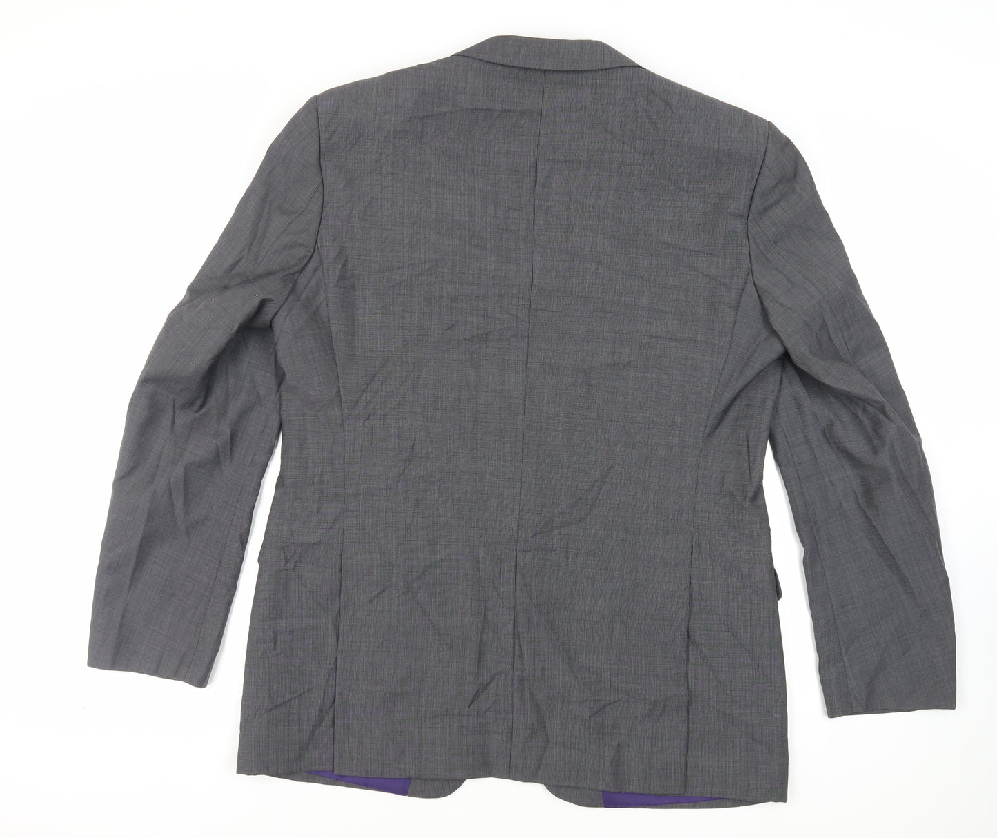Marks and Spencer Mens Grey Polyester Jacket Suit Jacket Size 44 Regular