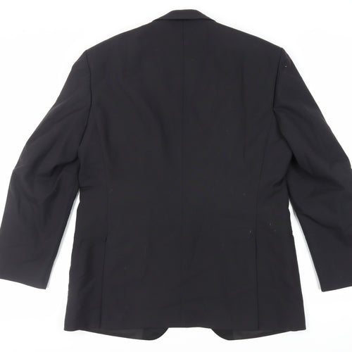 WILVORST Mens Black Polyester Tuxedo Suit Jacket Size 42 Regular