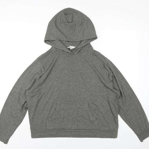 Marks and Spencer Womens Green Polyester Pullover Hoodie Size L Pullover
