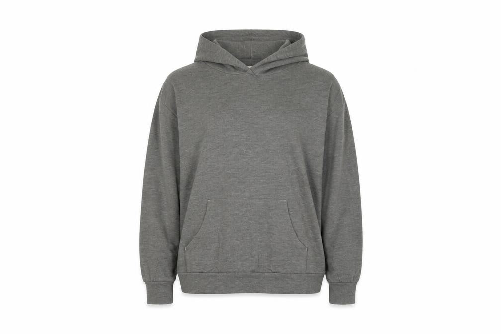 Front view of Marks & Spencer women’s green polyester pullover hoodie, size L, pullover