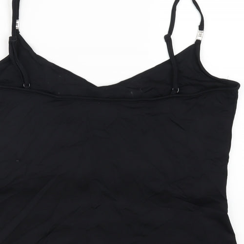 NEXT Womens Black Polyamide Camisole T-Shirt Size 18 V-Neck